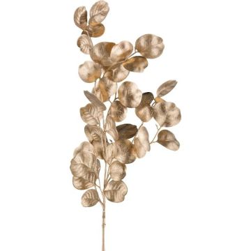 Artificial branch Eucalyptus DRAVEL, gold, 30"/75cm Artificial branch Eucalyptus DRAVEL, gold, 30"/75cm
