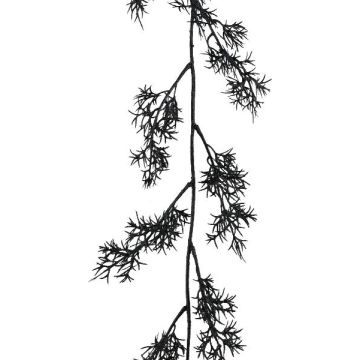 Artificial garland Asparagus sprengeri NAFTY, black, 6ft/175cm