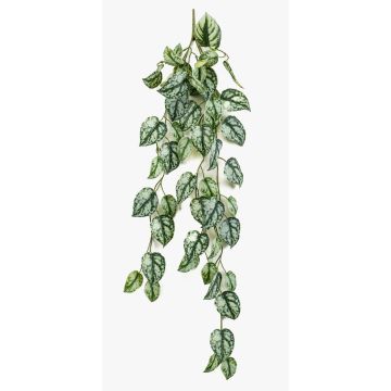 Artificial hanging plant Scindapsus LAXORE on a support stick, green and white, 85cm