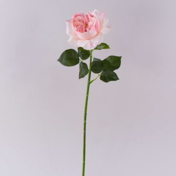 Artificial rose GINAKAL, light pink, 65 cm