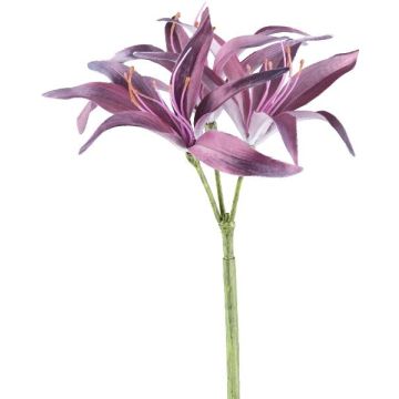Artificial flower Spider lily GRISTEN, purple, 33"/85cm