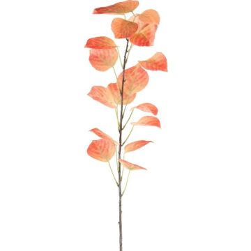 Decorative black poplar branch SOLVEN, orange, 120cm