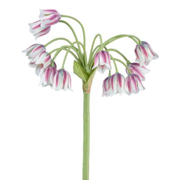 Artificial flower Sicilian honey garlic EFLINT, pink-white, 28"/70cm