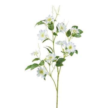 Artificial flower branch Clematis ZOLME, white, 4ft/115cm Artificial flower branch Clematis ZOLME, white, 4ft/115cm