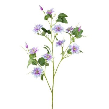 Artificial flower branch Clematis ZOLME, lavender, 4ft/115cm Artificial flower branch Clematis ZOLME, lavender, 4ft/115cm