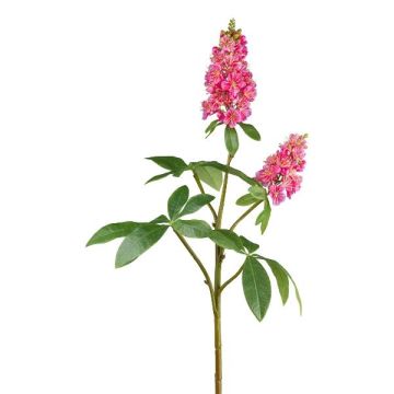 Artificial chestnut branch KLARHO with flowers, dark pink, 37"/95cm Artificial chestnut branch KLARHO with flowers, dark pink, 37"/95cm