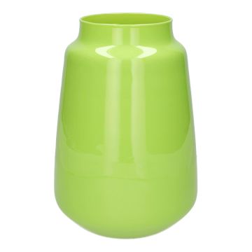 Glass Flower vase FLORINI, apple green-milk glass, 10"/24.2cm, Ø6.7"/17cm Glass Flower vase FLORINI, apple green-milk glass, 10"/24.2cm, Ø6.7"/17cm