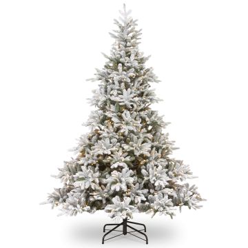 Artificial Christmas tree TORONTO SPEED, snow-covered, LEDs, 6ft/180cm, Ø4ft/125cm