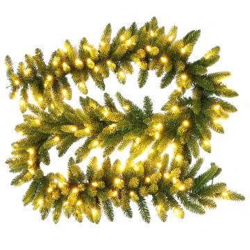 Artificial fir garland AMARILLO, green, LEDs, 9ft/275cm, Ø12"/30cm Artificial fir garland AMARILLO, green, LEDs, 9ft/275cm, Ø12"/30cm