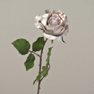 Velvet rose SINDALA, beige-pink, 24"/60cm, Ø4.7"/12cm