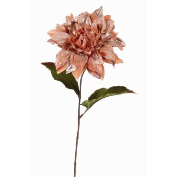 Velvet dahlia MINBU, salmon, 24"/60cm, Ø6.7"/17cm