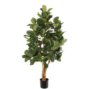Fake tree Ficus lyrata TUNGA, natural trunks, green, 5ft/150cm Fake tree Ficus lyrata TUNGA, natural trunks, green, 5ft/150cm