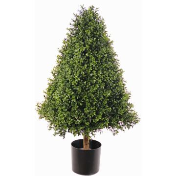 Artificial boxwood pyramid TOM, crossdoor, natural trunk, 35"/90cm Artificial boxwood pyramid TOM, crossdoor, natural trunk, 35"/90cm