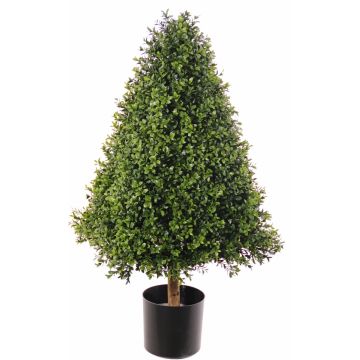 Artificial boxwood pyramid TOM, crossdoor, natural trunk, 3ft/90cm Artificial boxwood pyramid TOM, crossdoor, natural trunk, 3ft/90cm