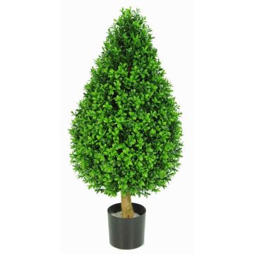Artificial Boxwood cone TOM, crossdoor, natural trunk, 31"/80cm