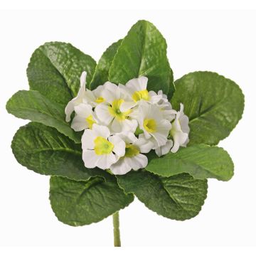 Fake primrose SUNDARA on spike, white, 8"/20cm, Ø1.6"/4cm Fake primrose SUNDARA on spike, white, 8"/20cm, Ø1.6"/4cm