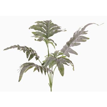 Artificial golden serpent fern (Phlebodium aureum) BROMIA on spike, green, 28"/70cm