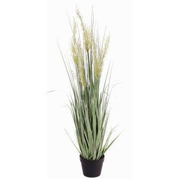 Artificial reed grass DAFINYA with panicles, green, 4ft/120cm Artificial reed grass DAFINYA with panicles, green, 4ft/120cm