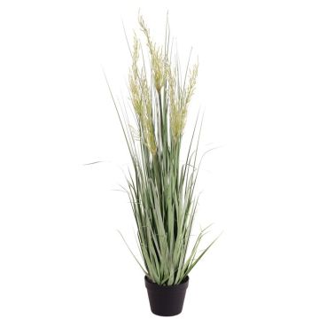 Artificial reed grass DAFINYA with panicles, green, 4ft/120cm