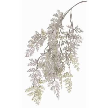 Artificial Artemisia spray EUDOKIA, white-green, 3ft/100cm