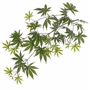 Artificial Japanese Maple spray EVODIA, crossdoor, green, 28"/70cm Artificial Japanese Maple spray EVODIA, crossdoor, green, 28"/70cm