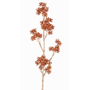 Artificial Bodinier's beautyberry spray FILOTAS with berries, orange, 18"/45cm Artificial Bodinier's beautyberry spray FILOTAS with berries, orange, 18"/45cm