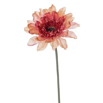 Artificial flower Gerbera PAMILLA, salmon-pink, 26"/65cm, Ø4.7"/12cm Artificial flower Gerbera PAMILLA, salmon-pink, 26"/65cm, Ø4.7"/12cm