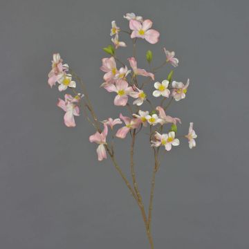 Artificial flower dogwood NARIUS with blossoms, pink, 33"/85cm