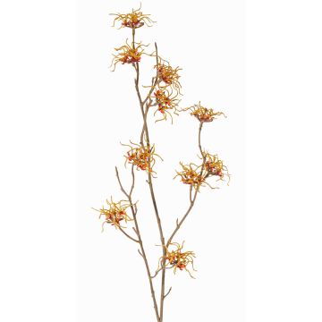 Artificial witch hazel spray XYLA, flowers, orange-yellow, 28"/70cm, Ø2.4"/6cm Artificial witch hazel spray XYLA, flowers, orange-yellow, 28"/70cm, Ø2.4"/6cm