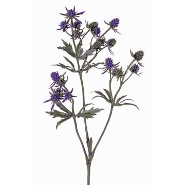 Artificial flower thistle (Eryngium) KALYPSO, dark violet, 26"/65cm, Ø1.2"-1.6"/3-4cm Artificial flower thistle (Eryngium) KALYPSO, dark violet, 26"/65cm, Ø1.2"-1.6"/3-4cm