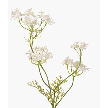 Artificial Wild Carrot KALOMIRA, white, 33"/85cm, Ø2.4"-3.9"/6-10cm