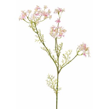 Artificial Wild Carrot KALOMIRA, pink-white, 33"/85cm