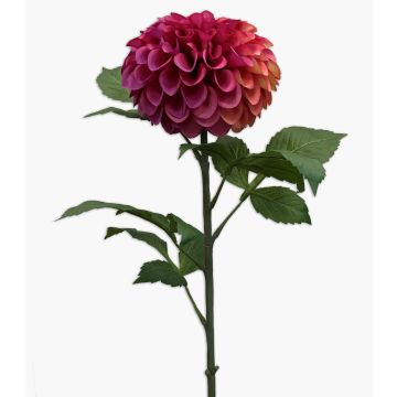 Fake flower pompom dahlia MILEYA, purple, 30"/75cm