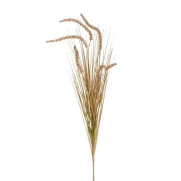 Artificial bristlegrass AIVARAS on spike, panicles, cream-green, 33"/85cm