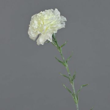 Artificial carnation NIRUSHA, white, 26"/65cm Artificial carnation NIRUSHA, white, 26"/65cm