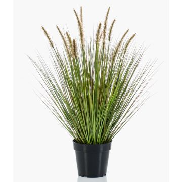 Fake pennisetum YWAIN with panicles, beige-green, 28"/70cm