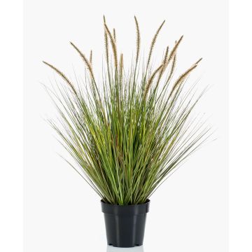 Fake pennisetum YWAIN with panicles, beige-green, 33"/85cm