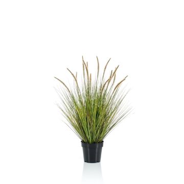 Fake pennisetum YWAIN with panicles, beige-green, 33"/85cm