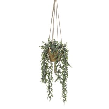 Artificial eucalyptus hanging basket RAMINA, green-grey, 30"/75cm Artificial eucalyptus hanging basket RAMINA, green-grey, 30"/75cm