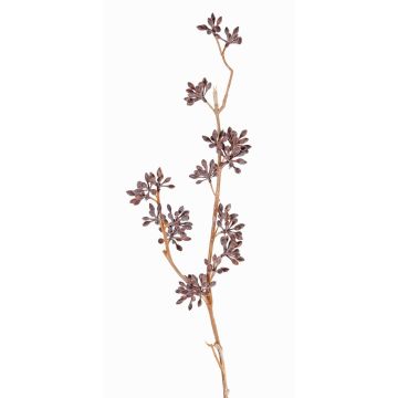 Plastic eucalyptus spray SOHA with fruits, brown, 24"/60cm Plastic eucalyptus spray SOHA with fruits, brown, 24"/60cm