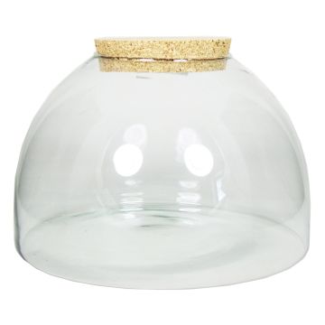 Candy jar with cork lid MARENO, clear, 9"/22cm, Ø12"/30cm