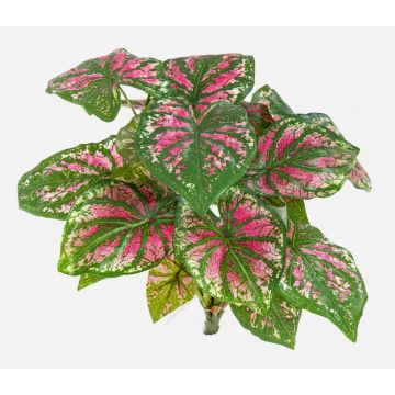 Artificial caladium BECRUX on spike, green-pink, 14"/35cm Artificial caladium BECRUX on spike, green-pink, 14"/35cm