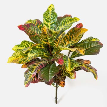 Plastic croton TAAVI on spike, multicoloured, 22"/55cm