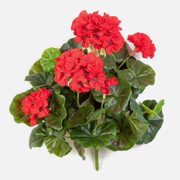 Artificial geranium CAPH on spike, red, 12"/30cm Artificial geranium CAPH on spike, red, 12"/30cm