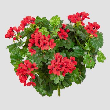 Artificial geranium KAISA on spike, red, 14"/35cm Artificial geranium KAISA on spike, red, 14"/35cm