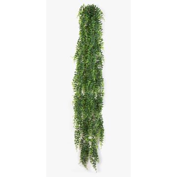 Fake button fern hanging plant PORRIMA on spike, green, 5ft/140cm