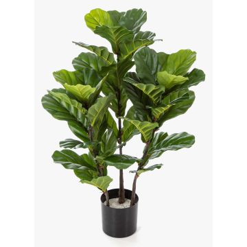 Artificial Ficus Lyrata GUDJA, artificial stems, green, 3ft/90cm Artificial Ficus Lyrata GUDJA, artificial stems, green, 3ft/90cm