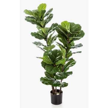 Artificial Ficus Lyrata GUDJA, artificial stems, green, 4ft/130cm