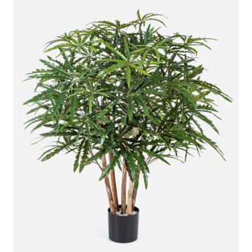 Artificial Aralia MAKASIM, real stems, green, 33"/85cm