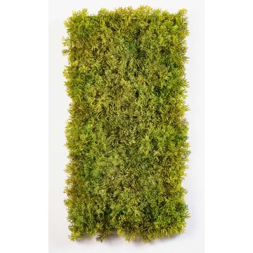Fake Iceland moss mat MUSCIDA, green-brown, flame retardant, 10"x20"/25x50cm